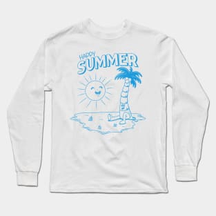 Happy Summer Long Sleeve T-Shirt